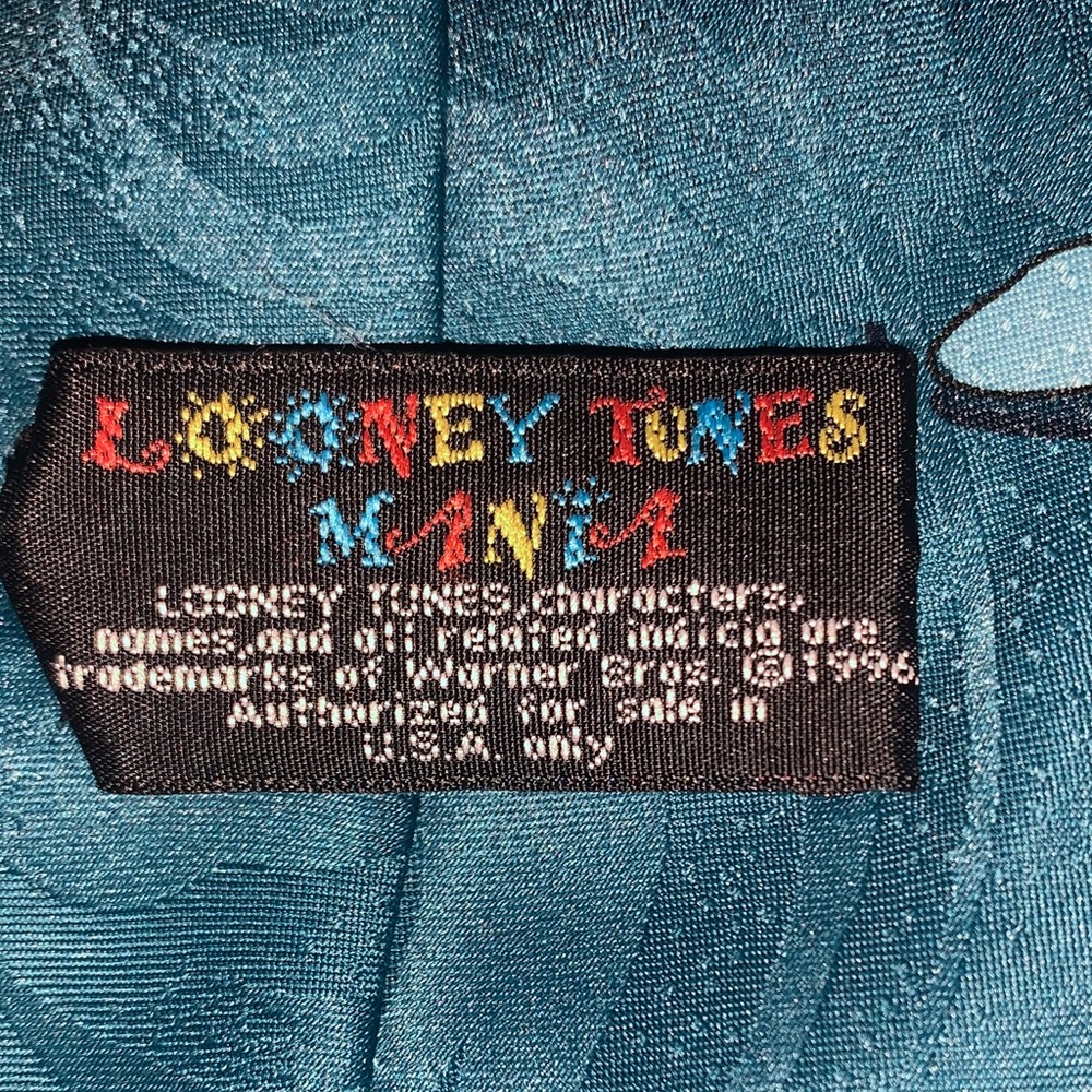 Looney Tunes vtg 90s 1996 Character Tie Marvin the Martian - Picture 7 of 7